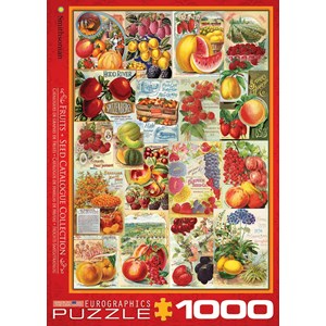 Eurographics (6000-0818) - "Fruits, Seed Catalogue Collection" - 1000 brikker puslespil