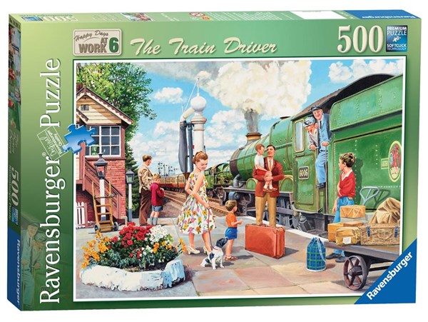 Ravensburger (14291) - Trevor Mitchell: "The Train Driver" - 500 brikker puslespil