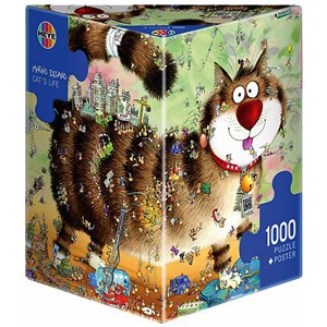 Heye (29569) - Marino Degano: "Cat's Life" - 1000 brikker puslespil