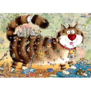 Heye (29569) - Marino Degano: "Cat's Life" - 1000 brikker puslespil