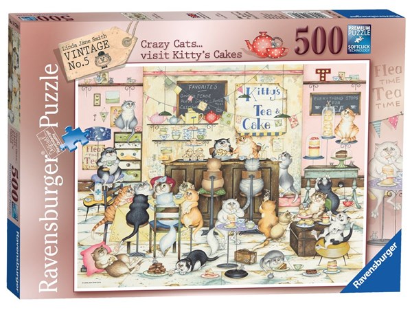 Ravensburger (14794) - Linda Jane Smith: "Kitty's Cakes" - 500 brikker puslespil