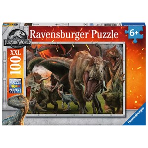 Ravensburger (10915) - "Jurassic World Fallen Kingdom" - 100 brikker puslespil