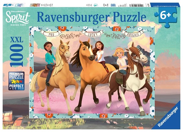 Ravensburger (10748) - "Lucky og hendes venner" - 100 brikker puslespil