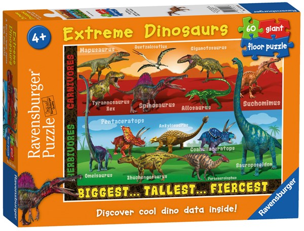 Ravensburger (05516) - "Extreme Dinosaurs" - 60 brikker puslespil
