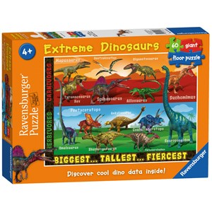 Ravensburger (05516) - "Extreme Dinosaurs" - 60 brikker puslespil