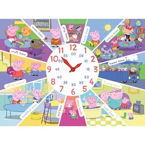 Ravensburger (09510) - "Peppa Pig Clock Puzzle" - 60 brikker puslespil