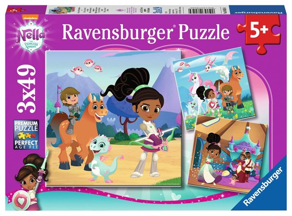 Ravensburger (08056) - "Nella Prinsessen" - 49 brikker puslespil
