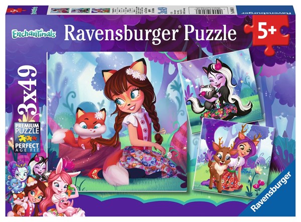 Ravensburger (08061) - "Enchantimals" - 49 brikker puslespil
