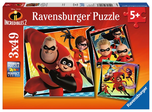 Ravensburger (08053) - "De Utrolige" - 49 brikker puslespil