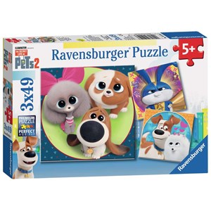 Ravensburger (05014) - "The Secret Life of Pets 2" - 49 brikker puslespil