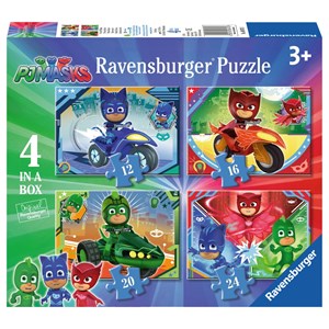 Ravensburger (06974) - "PJ Masks" - 12 16 20 24 brikker puslespil