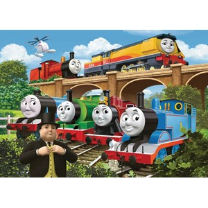 Ravensburger (05550) - "Thomas & Friends, Rebecca joins the Team" - 24 brikker puslespil