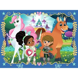 Ravensburger (06982) - "Nella the Princess Knight" - 12 16 20 24 brikker puslespil