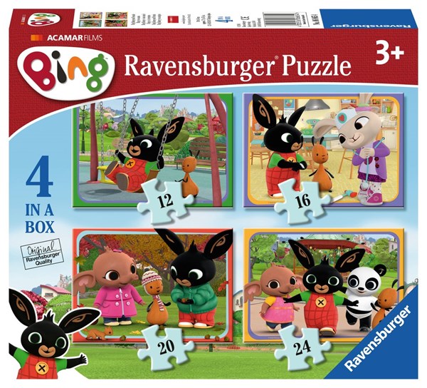 Ravensburger (06865) - "Bing" - 12 16 20 24 brikker puslespil
