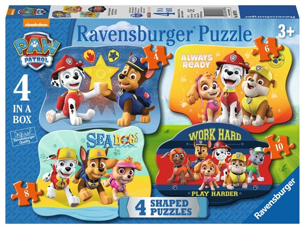 Ravensburger (06979) - "Paw Patrol" - 4 6 8 10 brikker puslespil
