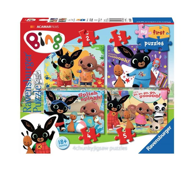 Ravensburger (06834) - "Bing" - 2 3 4 5 brikker puslespil