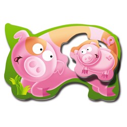 Ravensburger (06903) - "Mother and Babies" - 2 brikker puslespil