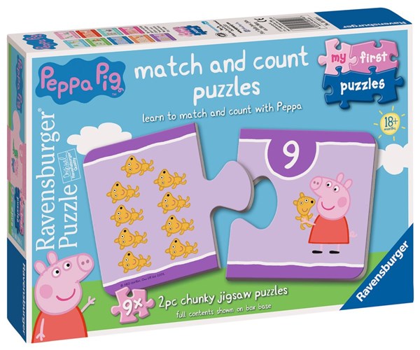 Ravensburger (06999) - "Peppa Pig" - 2 brikker puslespil