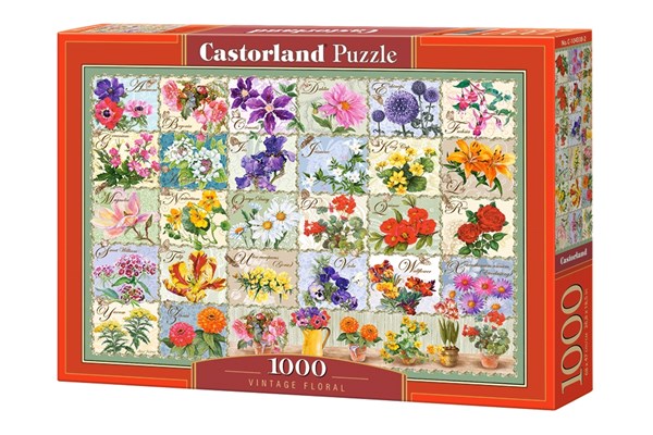 Castorland (C-104338) - "Vintage Floral" - 1000 brikker puslespil