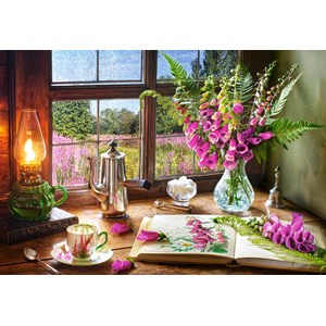 Castorland (C-104345) - "Still Life With Violet Snapdragons" - 1000 brikker puslespil