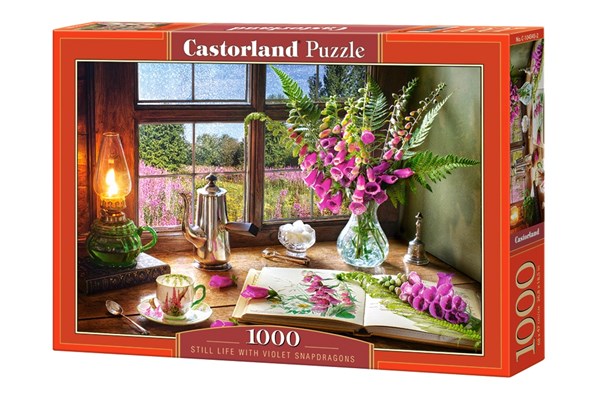Castorland (C-104345) - "Still Life With Violet Snapdragons" - 1000 brikker puslespil