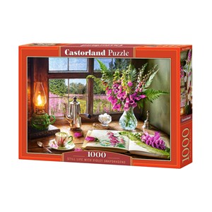 Castorland (C-104345) - "Still Life With Violet Snapdragons" - 1000 brikker puslespil