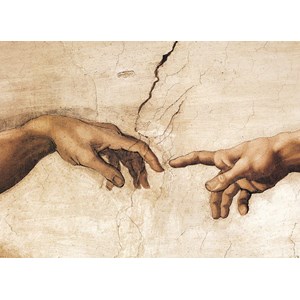 Eurographics (6000-2016) - Michelangelo: "The Creation of Adam" - 1000 brikker puslespil