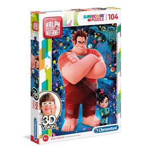 Clementoni (20610) - "Ralph breaks the Internet" - 104 brikker puslespil