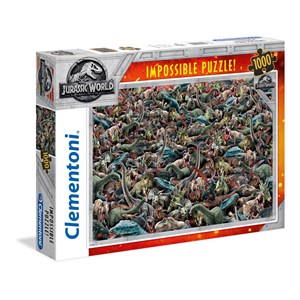 Clementoni (39470) - "Jurassic World" - 1000 brikker puslespil