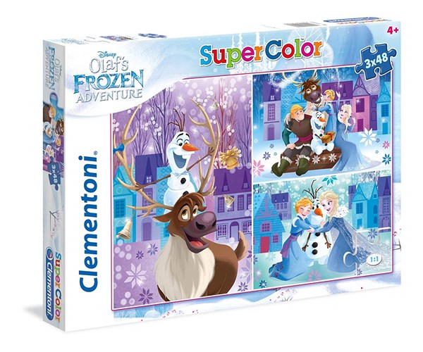 Clementoni (25228) - "Olaf's Frozen Adventures" - 48 brikker puslespil