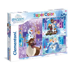 Clementoni (25228) - "Olaf's Frozen Adventures" - 48 brikker puslespil