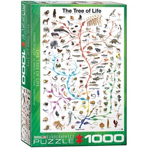 Eurographics (6000-0282) - "Livstræet Med Dyr" - 1000 brikker puslespil
