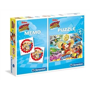 Clementoni (07917) - "Mickey + Memo" - 60 brikker puslespil