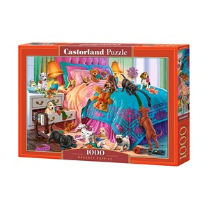 Castorland (C-104475) - "Naughty Puppies" - 1000 brikker puslespil