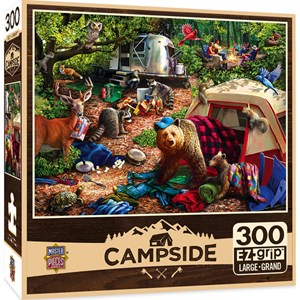 MasterPieces (31997) - Larry Jones: "Campsite Trouble" - 300 brikker puslespil