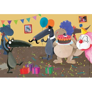 Ravensburger (09158) - "Ulven, der fejrede sin fødselsdag" - 24 brikker puslespil