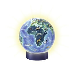 Ravensburger (11844) - "Selvlysende globus" - 72 brikker puslespil