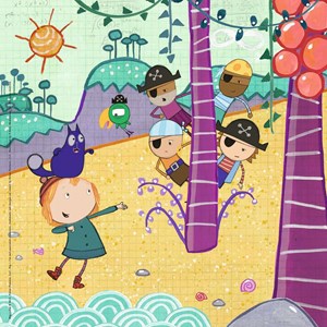 Ravensburger (08059) - "Peg + Cat" - 49 brikker puslespil