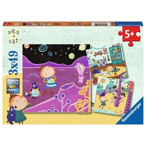 Ravensburger (08059) - "Peg + Cat" - 49 brikker puslespil