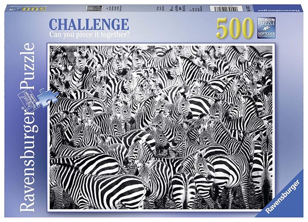 Ravensburger (14807) - "Zebra" - 500 brikker puslespil