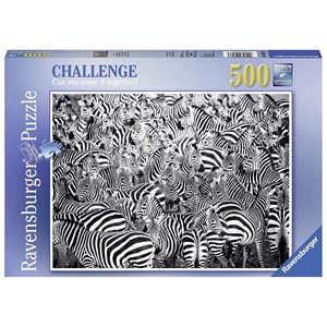 Ravensburger (14807) - "Zebra" - 500 brikker puslespil