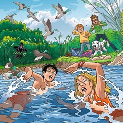 Ravensburger (08066) - "TKKG" - 49 brikker puslespil