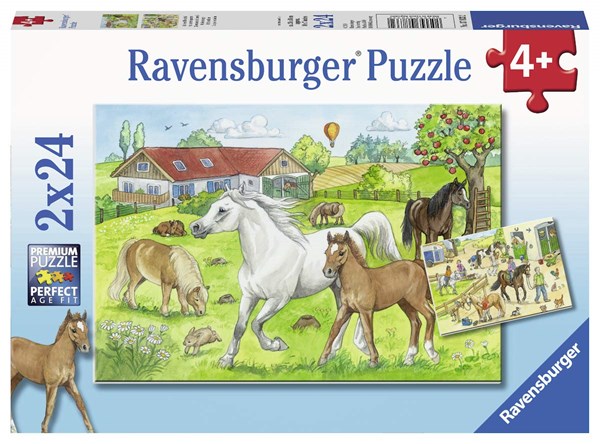 Ravensburger (07833) - "Horses" - 24 brikker puslespil