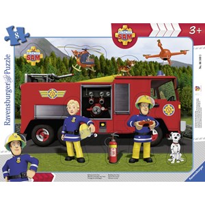 Ravensburger (06169) - "Fireman Sam" - 8 brikker puslespil