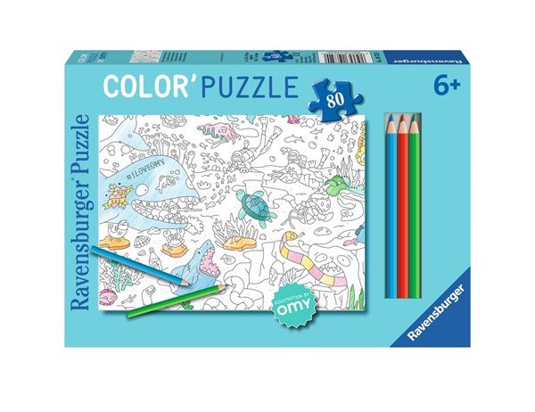 Ravensburger (10752) - "The World under Water" - 80 brikker puslespil