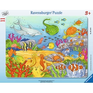 Ravensburger (06149) - "Merry Sea Creatures" - 11 brikker puslespil