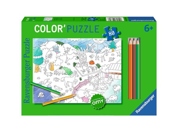 Ravensburger (10734) - "Animals" - 80 brikker puslespil