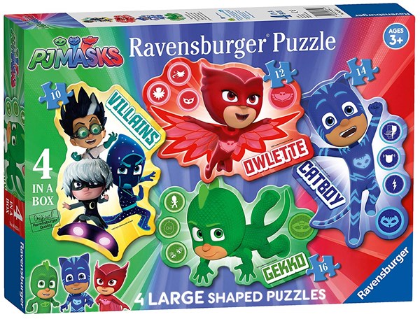 Ravensburger (06935) - "PJ Masks" - 10 12 14 16 brikker puslespil