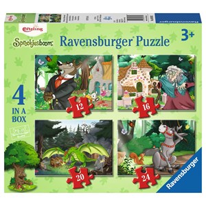 Ravensburger (06939) - "On the Way in the Fairytale Forest" - 12 16 20 24 brikker puslespil