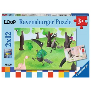 Ravensburger (07627) - "Ulven, der ville ændre farve" - 12 brikker puslespil